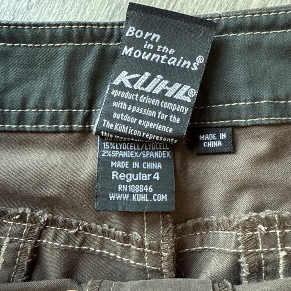 Kuhl Pants Womens 4 Brown Born In The Mountains Cargo Hiking Outdoor cargo - Picture 5 of 9